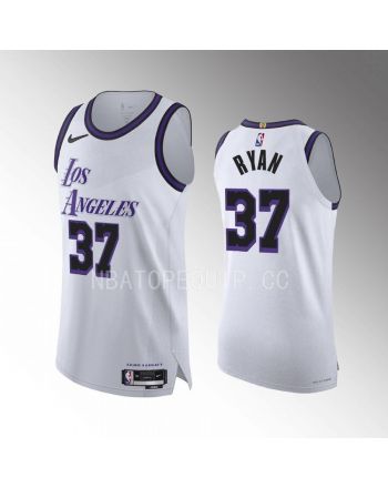 Matt Ryan 37 Los Angeles Lakers 2022-23 City Edition Jersey White