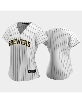 Milwaukee Brewers Alternate White Women's Jersey Jersey