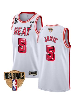 Nikola Jović 5 Miami Heat Final Champions 2023 Swingman Jersey - Classic Edition - White