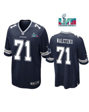 Matt Waletzko 71 Dallas Cowboys Super Bowl LVII Super Bowl LVII Navy Men Game Jersey