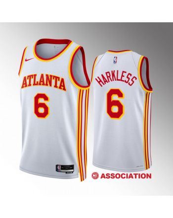 Atlanta Hawks Maurice Harkless 6 2022-23 Association Edition White Jersey Swingman