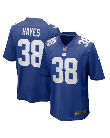 Kaleb Hayes 38 New York Giants Game Men Jersey - Royal