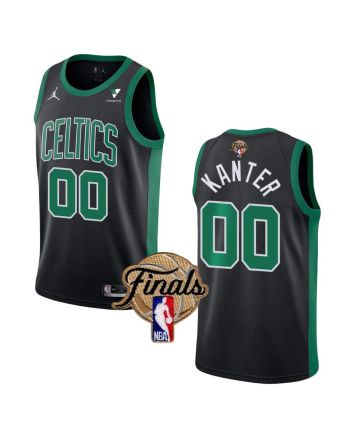 Boston Celtics Enes Kanter 00 Final 2022 Men Jersey Statement Edition Black