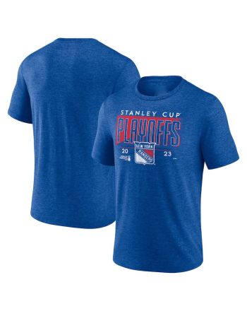 New York Rangers 2023 Stanley Cup Playoffs Tri-Blend T-Shirt - Heather Royal