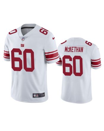 New York Giants Marcus McKethan 60 White Vapor Limited Jersey