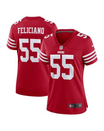 Jon Feliciano San Francisco 49ers Women's Player Game Jersey - Scarlet