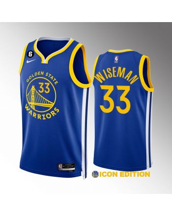 Golden State Warriors James Wiseman 33 2022-23 Icon Edition Royal Jersey Swingman