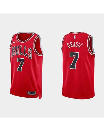 Chicago Bulls 7 Goran Dragic 2022-23 Icon Edition Red Men Jersey