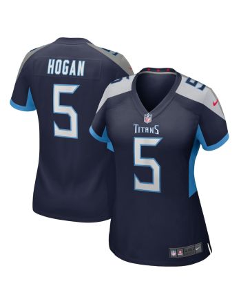 Kevin Hogan 5 Tennessee Titans Women's Home Game Player Jersey - Navy