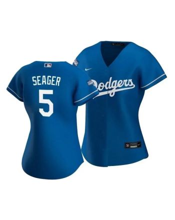 Dodgers Corey Seager 5 2020 World Series Champions Royal Alternate Women's Jersey