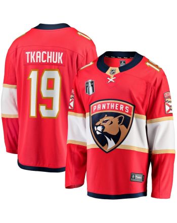 Matthew Tkachuk 19 Florida Panthers 2023 Stanley Cup Final Home Breakaway Player Jersey - Red