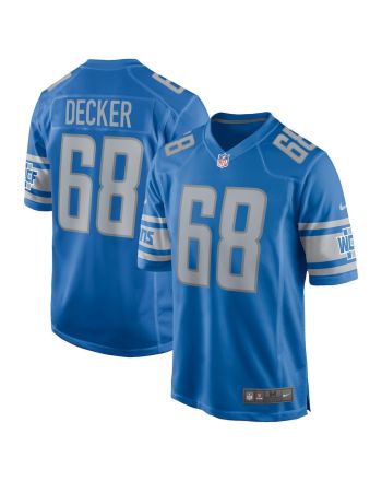 Taylor Decker 68 Detroit Lions Men Game Jersey - Blue