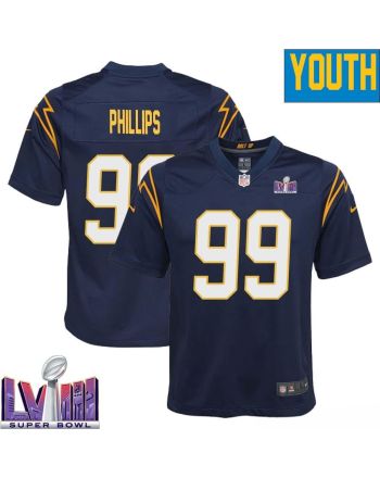 Shaun Phillips 99 Los Angeles Chargers Super Bowl LVIII YOUTH Alternate Game Jersey - Navy