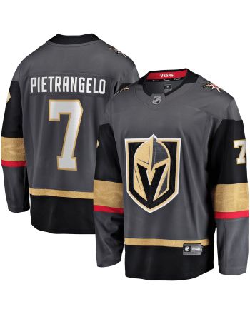 Men's Alex Pietrangelo Gray Vegas Golden Knights Home Premier Breakaway Player Jersey Jersey