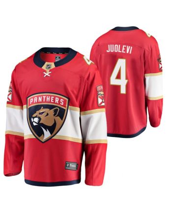 Florida Panthers Olli Juolevi 4 2023 Home Player Red Jersey Jersey