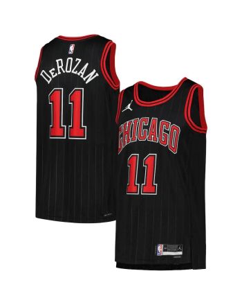 DeMar DeRozan 11 Chicago Bulls Men 2022/23 Swingman Jersey Black - Statement Edition