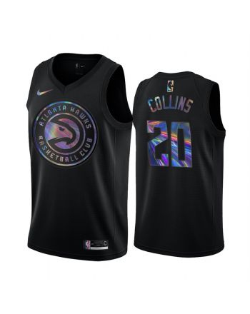 Atlanta Hawks John Collins 20 Jersey Iridescent Holographic Black Limited Edition