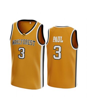 Phoenix Suns Chris Paul 3 Gold College Basketball Jersey