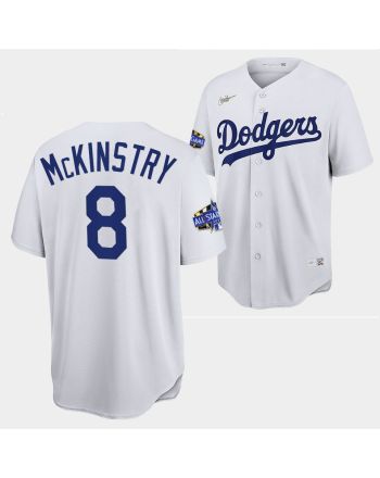 Los Angeles Dodgers Zach McKinstry White Jersey 8 2022-23 All-Star Uniform