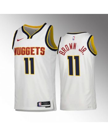 Bruce Brown Jr. 11 2022-23 Denver Nuggets White Association Edition Jersey Swingman