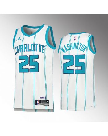 P.J. Washington 25 2022-23 Charlotte Hornets White Association Edition Jersey Swingman