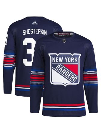 Igor Shesterkin 31 New York Rangers Alternate Primegreen Men Jersey - Navy