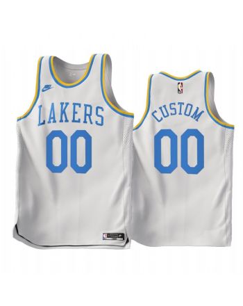 Custom 00 Los Angeles Lakers 2022-23 Classic Edition White Jersey - Men Jersey