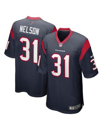 Steven Nelson 31 Houston Texans Men's Game Jersey - Navy