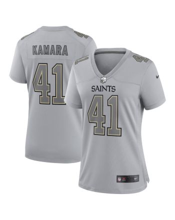 Alvin Kamara 41 New Orleans Saints Women's Atmosphere Fashion Game Jersey - Gray