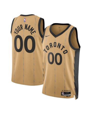 Toronto Raptors 2023/24 City Edition Swingman Custom Jersey - Gold