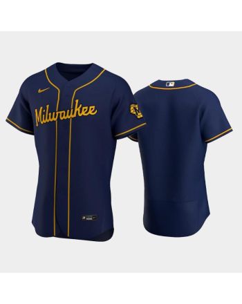 Milwaukee Brewers Alternate Team Navy Jersey Jersey