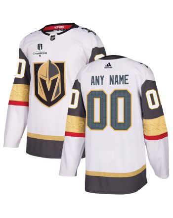 Vegas Golden Knights Stanley Cup 2023 Champions Patch Away Breakaway Custom Men Jersey - White