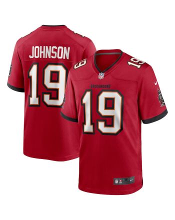 Keyshawn Johnson 19 Tampa Bay Buccaneers Men Game Retired Jersey - Red