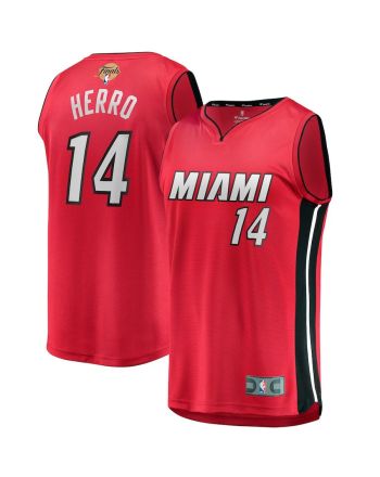 Tyler Herro 14 Miami Heat 2023 Finals Fast Break Jersey - Statement Edition - Red