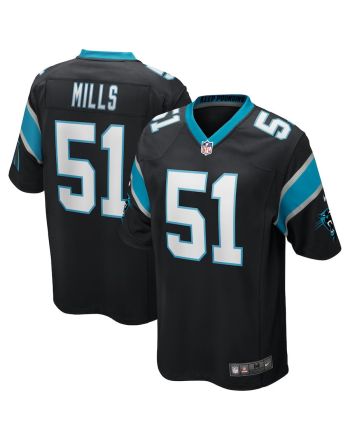 Sam Mills 51 Carolina Panthers Men Game Retired Jersey - Black