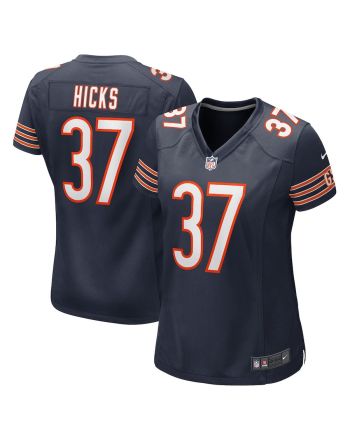 Elijah Hicks 37 New York Giants Women Game Jersey - Navy