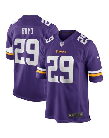 Kris Boyd 29 Minnesota Vikings Game Jersey - Purple