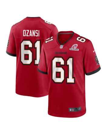 Silas Dzansi 61 Tampa Bay Buccaneers 2024 Divisional Patch Game Men Jersey - Red