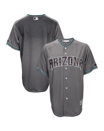 Men's Gray/Teal Arizona Diamondbacks Official Fashion Cool Base Team Jersey Jersey