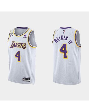 Los Angeles Lakers Lonnie Walker IV 4 2022-23 Association Edition White Men Jersey Swingman