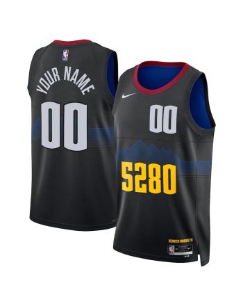 Denver Nuggets 2023/24 City Edition Swingman Custom Jersey - Black