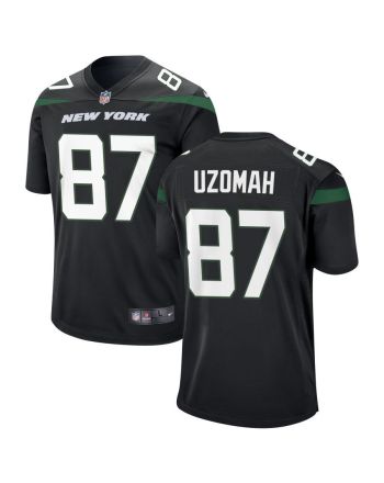 New York Jets C.J. Uzomah 87 Alternate Game Jersey - Stealth Black Jersey