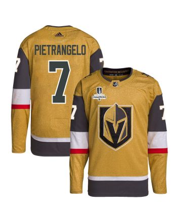 Alex Pietrangelo 7 Vegas Golden Knights Stanley Cup 2023 Champions Patch Home Breakaway Men Jersey - Gold