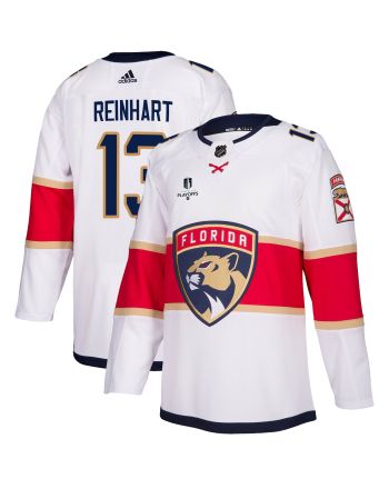 Florida Panthers Sam Reinhart 13 Away 2023 Stanley Cup Playoffs Breakaway Men Jersey - White