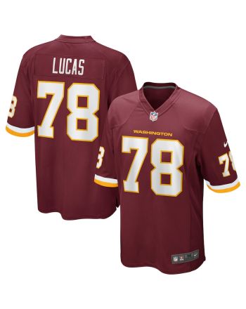 Cornelius Lucas 78 Washington Commanders Football Team Men Game Jersey - Burgundy