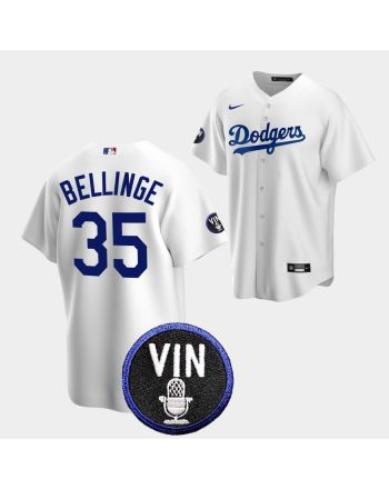 Cody Bellinger Honor Vin Scully Los Angeles Dodgers White 35 Jersey