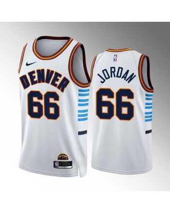 DeAndre Jordan 66 2022-23 Denver Nuggets White City Edition Jersey Swingman