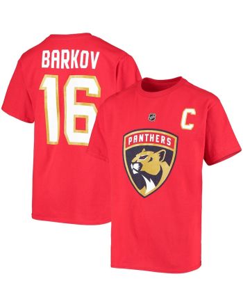 Aleksander Barkov 16 Florida Panthers T-Shirt - Red