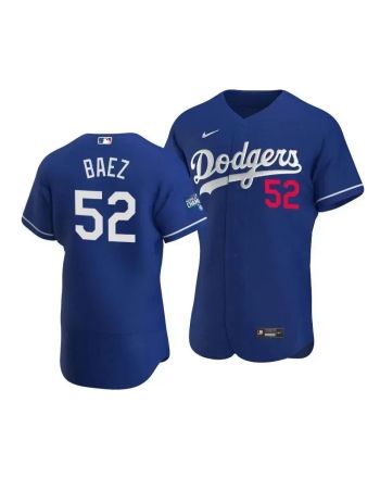 Men's Los Angeles Dodgers Pedro Baez 52 2020 World Series Champions Alternate Jersey Royal