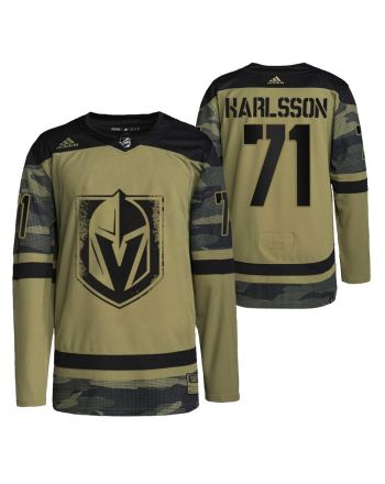 Men William Karlsson Golden Knights 71 Camo Jersey 2021-22 Military Appreciation Jersey